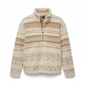#804. Alpine Design Khaki Isle 1/2 Snap Sherpa Pullover NWT